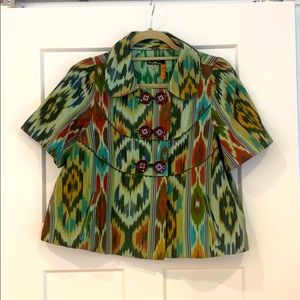 Double Breasted Linen Blazer (short sleeved)